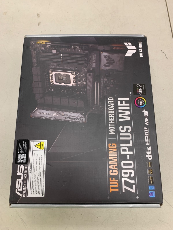Photo 1 of ASUS TUF Gaming Z790-Plus WiFi LGA 1700(Intel 14th,12th &13th Gen) ATX Gaming Motherboard(PCIe 5.0,DDR5,4xM.2 Slots,16+1 DrMOS,WiFi 6,2.5Gb LAN,Front USB 3.2 Gen 2 Type-C,Thunderbolt 4(USB4),Aura RGB)