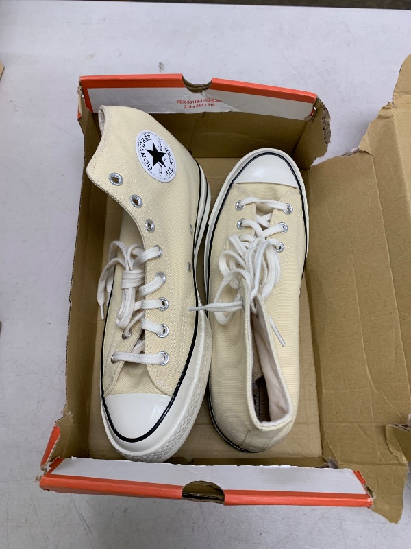 Photo 1 of Converse Unisex Chuck 70 Hi Sneakers (Dunescape/Egret/Black, 9)
