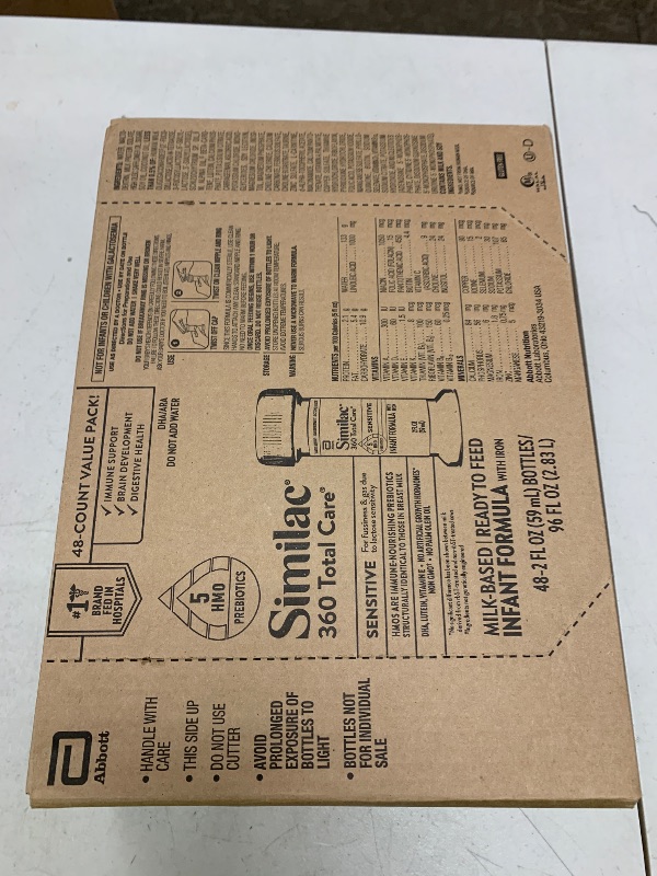 Photo 1 of Similac 360 Total Care Sensitive Infant Formula for Fussiness & Gas Due to Lactose Sensitivity, Has 5 HMO Prebiotics, Non-GMO, Baby Formula