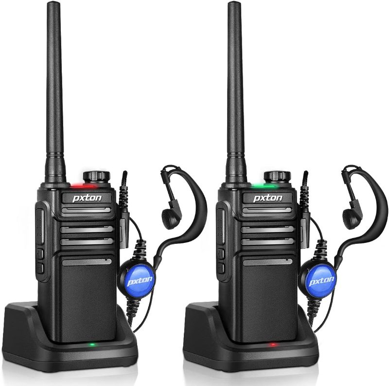 Photo 1 of 999S Rechargeable walkie talkies for Adults Long Range with Upgrade earpieces and Charger Dock,GMRS Handheld Two Way radios IP54 Waterproof 10 NOAA CH walkie Talkie (3 Pack 2 EACH)