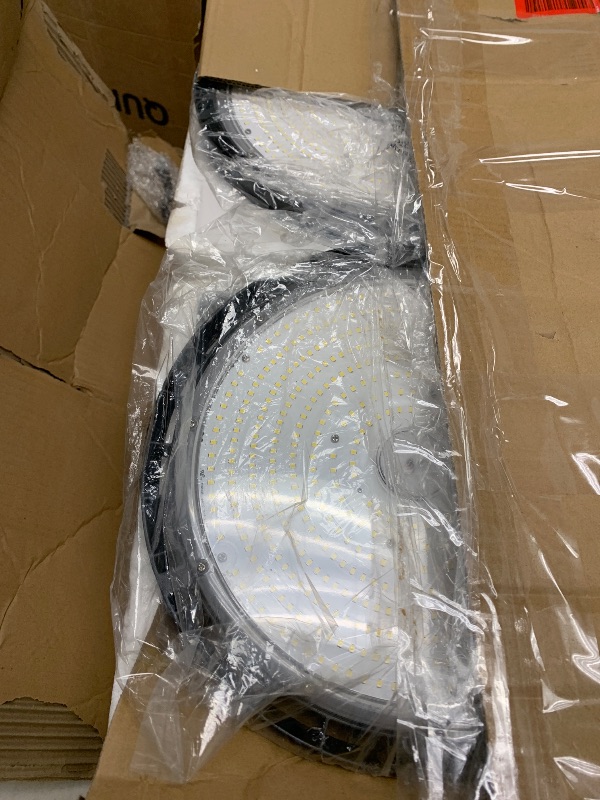 Photo 1 of Glitgate 250W UFO LED High Bay Shop Light 6-Pack 150LM/W 37,500LM Output High Bay Led Lights 100-277V IP65 Waterproof Commercial Warehouse Lighting Fixture 5000K Daylight for Garage, Workshop, Factory