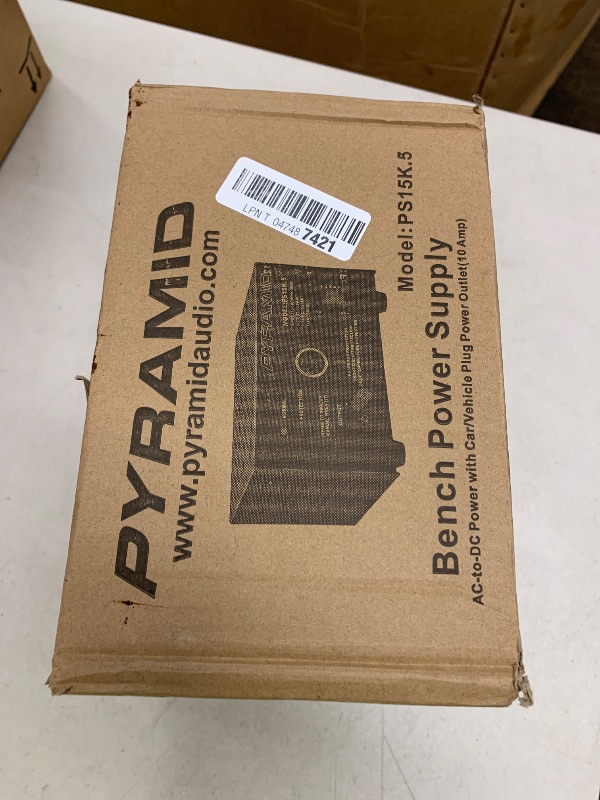 Photo 1 of Pyramid Universal Compact Bench Power Supply - 10 Amp Linear Regulated Home Lab Benchtop AC-to-DC Converter w/ 13.8 Volt DC 115V AC 250W Input, Screw Type Terminal, 12V Car Cigarette Lighter-PS15K.5