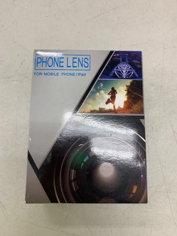 Photo 1 of ITEM IS MISSING PARTS, UNSURE WHAT PARTS ARE MISSING --------------------------------------------------------------Phone Camera Lens Kit Upgraded Version Telephoto 28X Wide Angle 0.6X Macro 20X Fisheye 198° for Most Smartphones (Black)