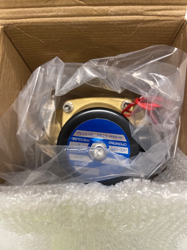 Photo 1 of U.S. Solid 2" Brass Electric Solenoid Valve 12VDC, Normally Closed (Non-potable Water, Diesel)