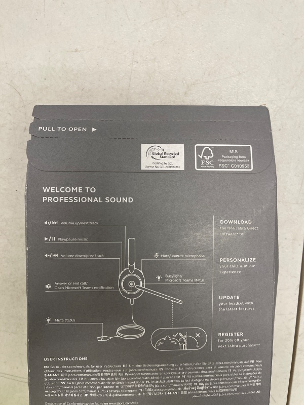 Photo 1 of Jabra Evolve2 30 SE Wired Stereo Noise-Cancelling Headset - Features 2-Microphone Call Technology and USB-A Cable - MS Teams Certified, Works with All Other Platforms - Black