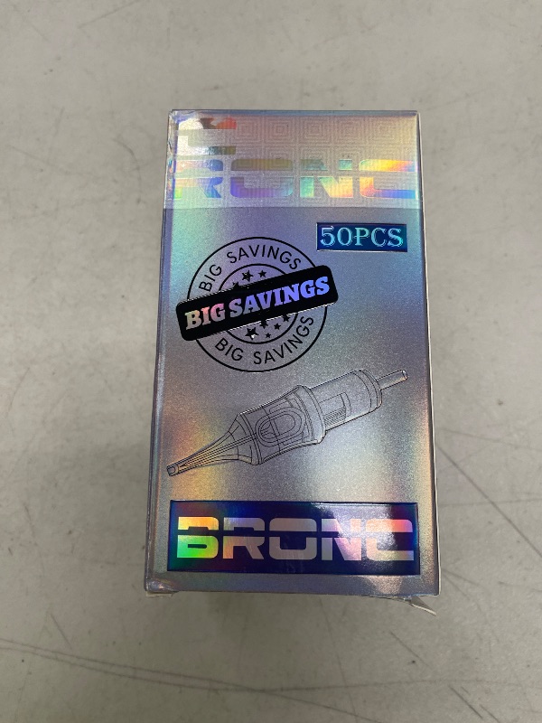 Photo 1 of BRONC 50PCS Tattoo Cartridge Needles 1209RL - 9RL #12 Standard 0.35mm 9 Round Liner Disposable Tattoo Needles for Rotary Tattoo Machines
