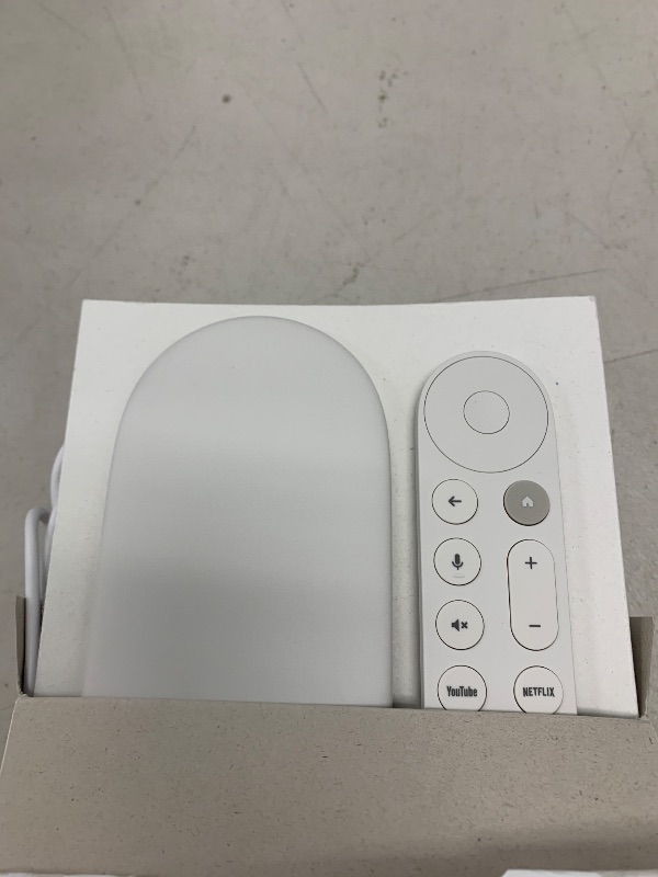 Photo 1 of Google TV Streamer 4K - Fast Streaming Entertainment on Your TV with Voice Search Remote - Watch Movies, Shows, Live TV, and Netflix in 4K HDR - Smart Home Control - 32 GB of Storage - Porcelain