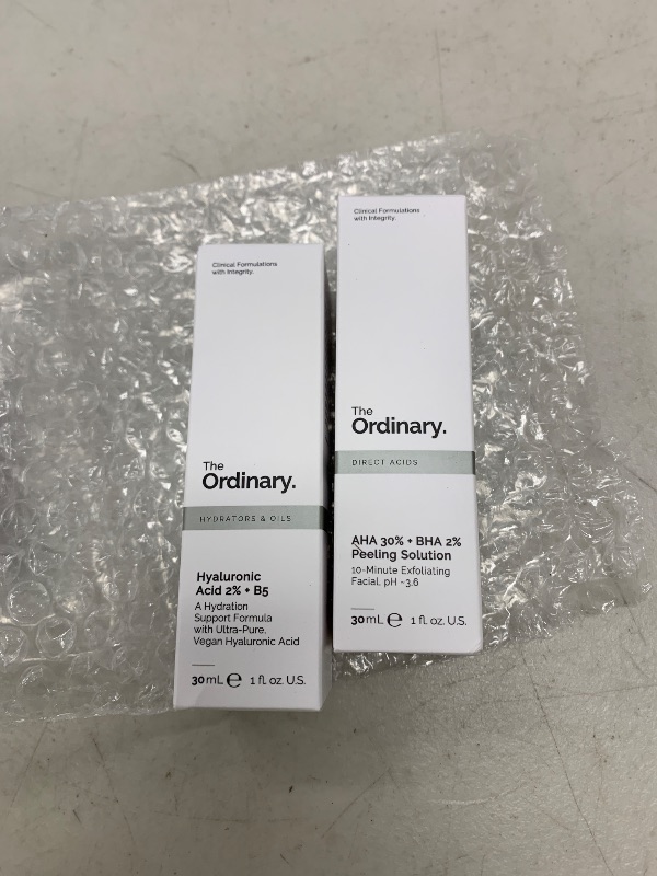 Photo 1 of 2 PACK The Ordinary Hyaluronic Acid 2% + B5 (with Ceramides), Multi-Depth Hydration Serum for Plumper, Smoother Skin

