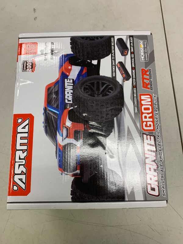 Photo 1 of ARRMA RC Truck 1/18 Granite GROM MEGA 380 Brushed 4X4 Monster Truck RTR with Battery & Charger, Blue, ARA2102T1