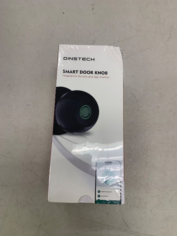 Photo 1 of DINSTECH Biometric Door Lock, Rechargeable Fingerprint Lock with App Control, Smart Door Knob for Bedrooms, Offices, Hotels