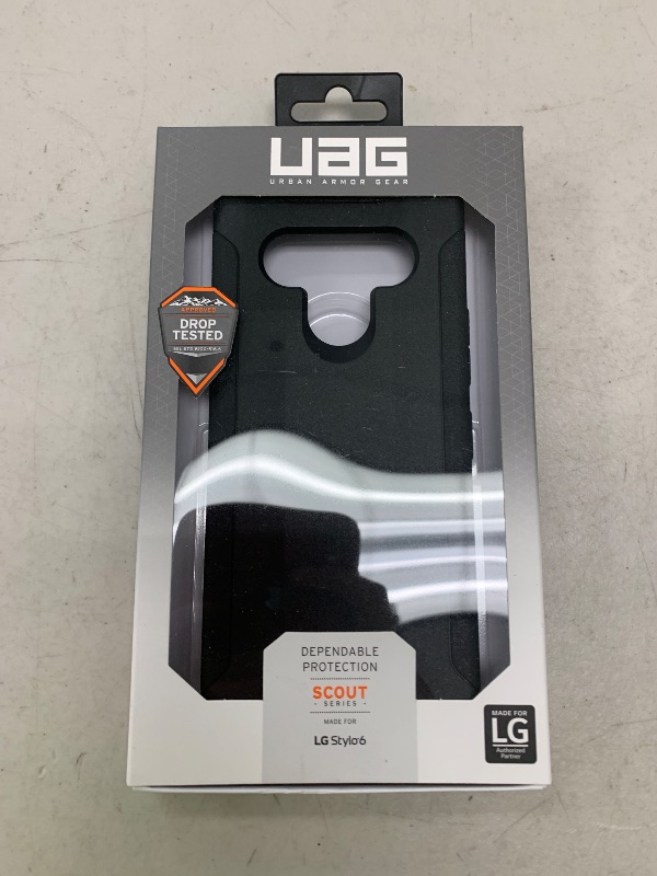Photo 1 of URBAN ARMOR GEAR UAG Designed for LG Stylo 6 Case Scout [Black] Rugged Shockproof Military Drop Tested Protective Cover