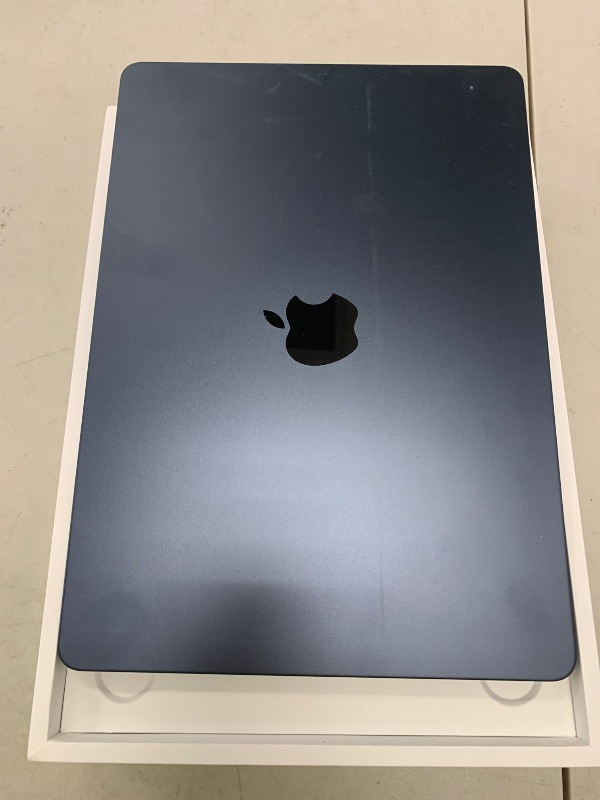 Photo 1 of Apple 2025 MacBook Air 13-inch Laptop with M4 chip: Built for Apple Intelligence, 13.6-inch Liquid Retina Display, 16GB Unified Memory, 256GB SSD Storage, 12MP Center Stage Camera, Touch ID; Midnight