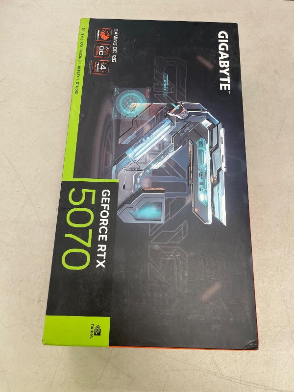 Photo 1 of GIGABYTE GeForce RTX 5070 Gaming OC 12G Graphics Card, 12GB 192-bit GDDR7, PCIe 5.0, WINDFORCE Cooling System, GV-N5070GAMING OC-12GD Video Card