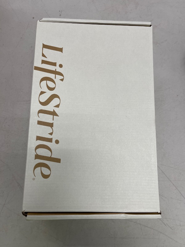 Photo 1 of LifeStride Womens Happy Hour Machine Washable Lace Up Sneakers Silver 9 M