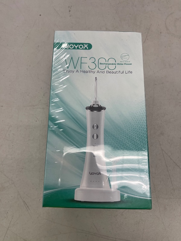 Photo 1 of VOYOR-HEALTH Water Dental Flosser for Teeth Cordless, Portable Oral Irrigator with 3 Modes 4 Tips, IPX7 Waterproof Rechargeable Electric Flosser for Teeth Deep Cleaning for Travel Home WF300 (Blue)
