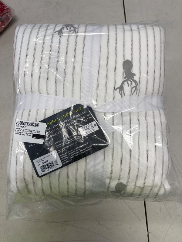 Photo 1 of Eddie Bauer - Queen Sheets, Cotton Flannel Bedding Set, Brushed For Extra Softness, Cozy Home Decor (Deer Lodge, Queen)