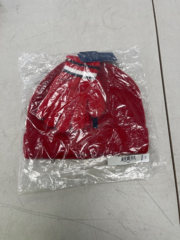 Photo 1 of Tommy Hilfiger Boys Accessories Set Cold Weather Hat, Red, 4-7 US