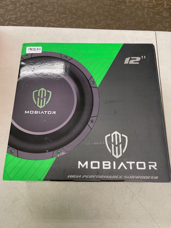 Photo 1 of mobiator DS-12 D2 Shallow Mount Car Subwoofer 12'' 1400W Max Power Dual 2 Ohm High Performance Subwoofer, Black, MB-DS122 (12'' Dual 2 Ohm)