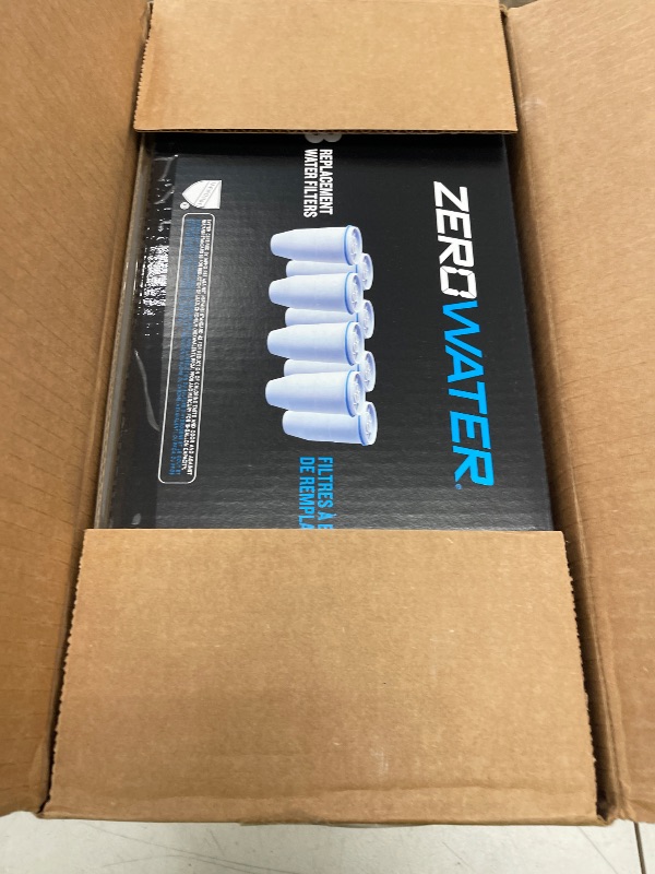 Photo 1 of ZeroWater Official Replacement Filter - 5-Stage 0 TDS Filter Replacement - System IAPMO Certified to Reduce Lead, Chromium, and PFOA/PFOS, 8-Pack