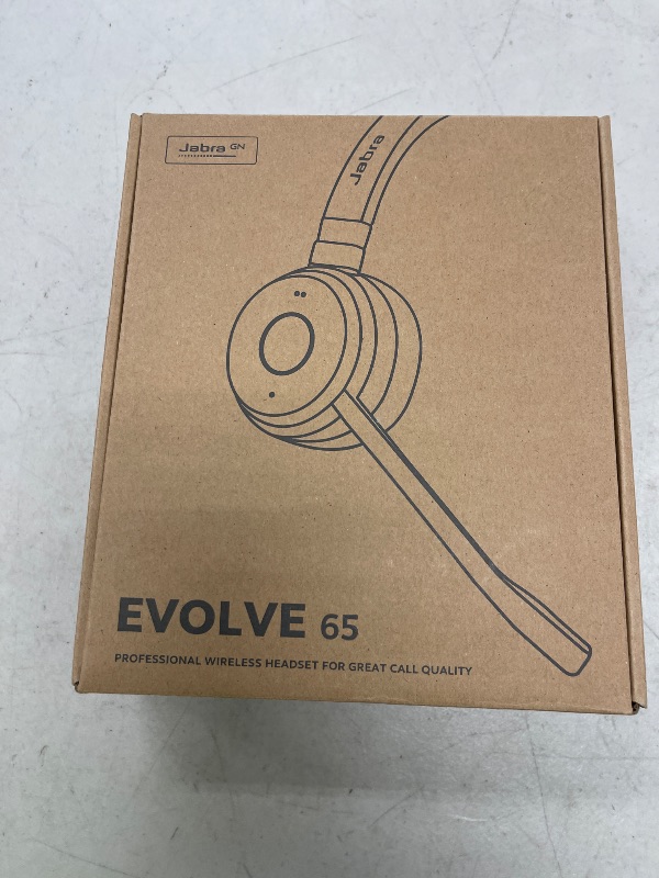 Photo 1 of Jabra Evolve 65 TE (Third Edition) Wireless Dual-Ear Headphones - Noise-Canceling Mic, 16 hrs Battery Life, Dual Connectivity, MS Teams Certified, Supports Other Platforms, Black