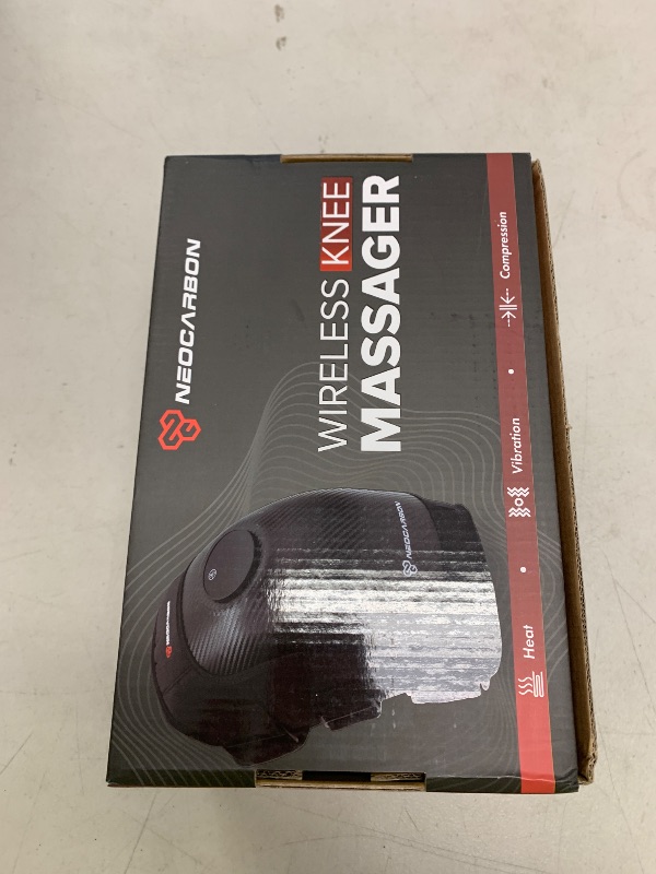 Photo 1 of Wireless Knee Massager, Portable Heated Therapy with Compression and Vibration Massage Muscle Relaxation, Knee Joint Pain Relief, Red