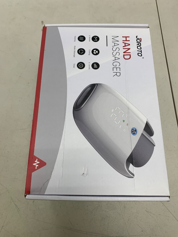 Photo 1 of JOROTO Hand Massager with Heat and Compression Kneading Rollers Fan Cooling Wrist Massage Cordless Hand Massager for Arthritis and Carpal Tunnel Pain Relief from Wrist to Palm Holiday Fathers Day Gift