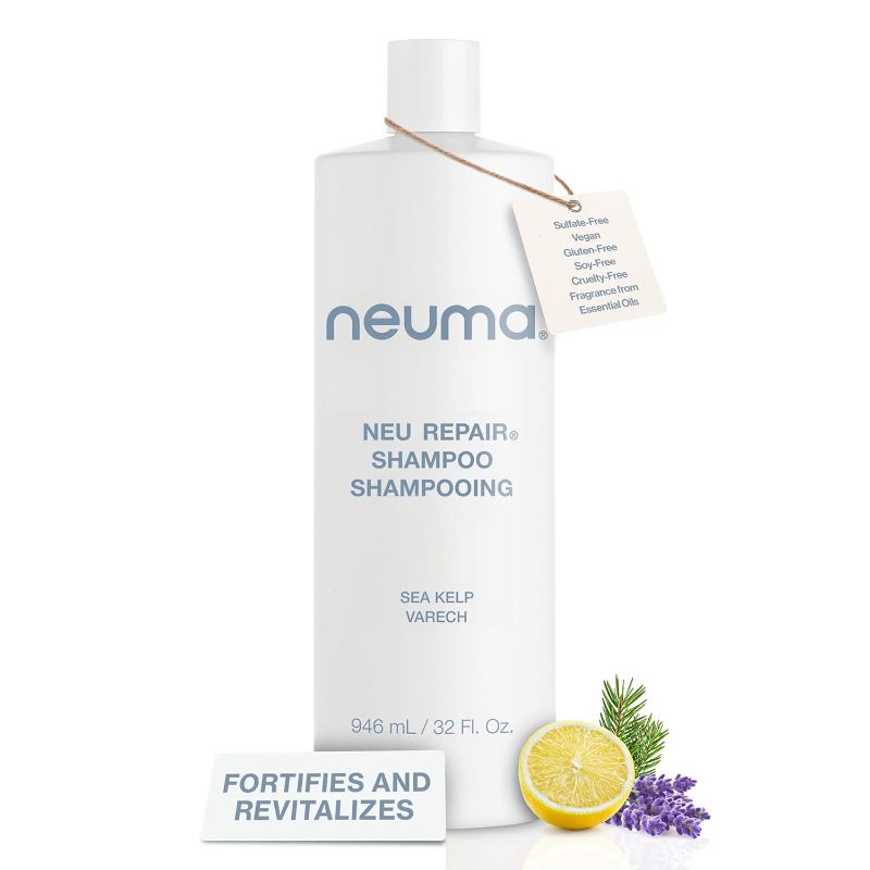 Photo 1 of Neuma Neu Repair Shampoo - Revitalizes, and Strengthens Damaged Hair, Sulfate-Free, Lemon, Lavender and Fir Needle Scent