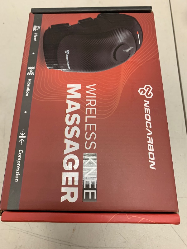 Photo 1 of Wireless Knee Massager, Portable Heated Therapy with Compression and Vibration Massage Muscle Relaxation, Knee Joint Pain Relief, Red