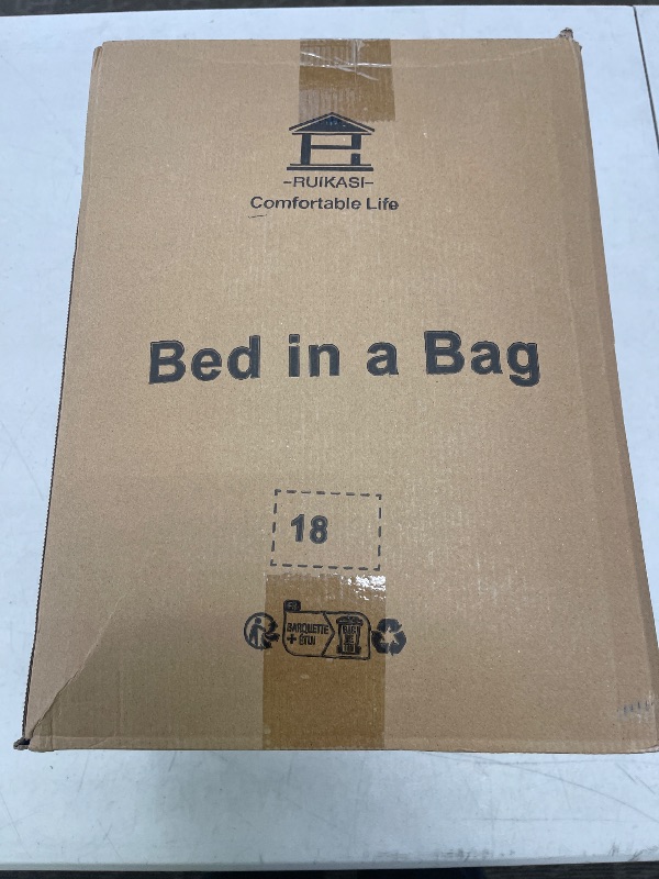 Photo 1 of RUIKASI King Size Comforter Set - 7 Pieces Bed in a Bag Dark Grey All Season King Bedding Set with Comforter, Pillow Shams, Flat Sheet, Fitted Sheet and Pillowcases