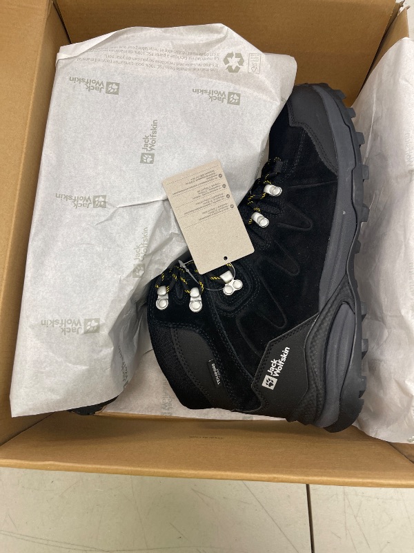 Photo 1 of Jack Wolfskin Men's Refugio Texapore Mid M Hiking Shoe, Phantom/Burly Yell, 10