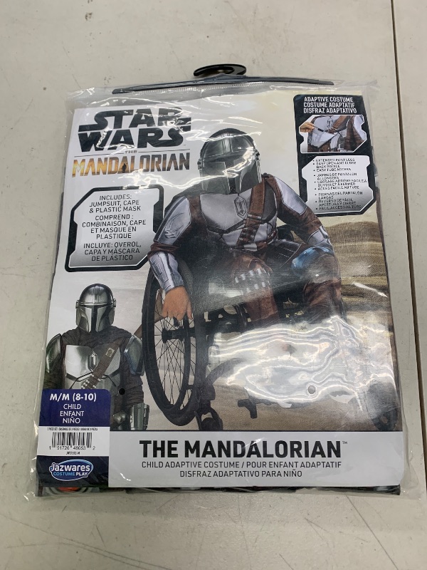 Photo 1 of Star Wars The Mandalorian Official Youth Adaptive Costume - Costumes with Adaptive Features (Wheel Cover Not Included) (M) Multi