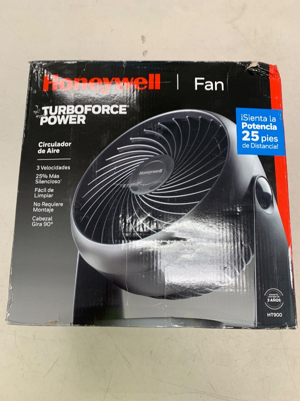Photo 1 of Honeywell HT-900 TurboForce Air Circulator Fan Black