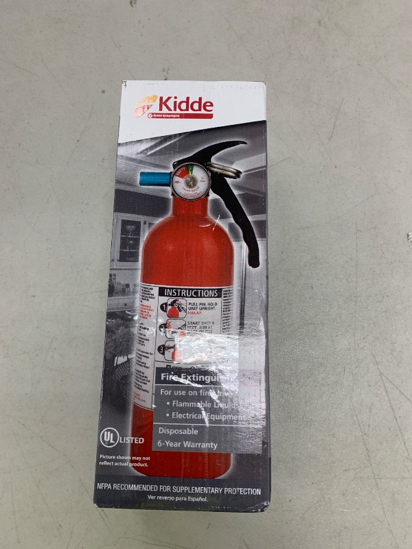 Photo 1 of Kidde Basic Fire Extinguisher for Home, Office, Residential, Single-Use, 5BC