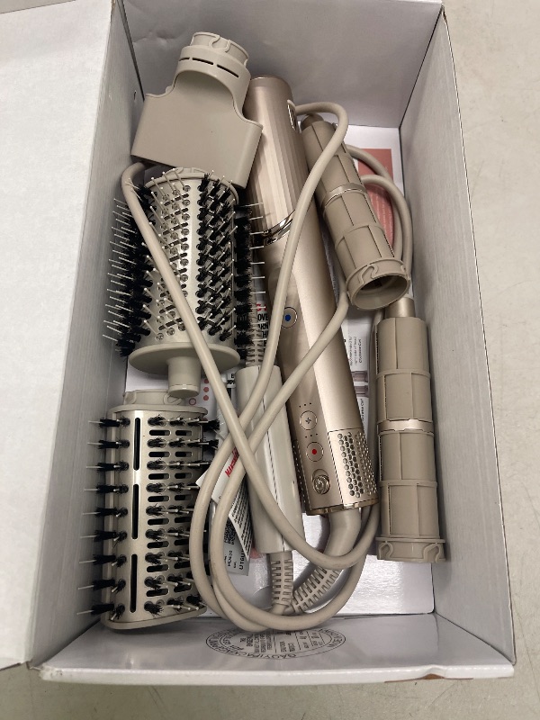 Photo 1 of Shark HD430 FlexStyle Air Styling & Drying System, Powerful Hair Dryer Brush & Multi-Styler with Auto-Wrap Curlers, Paddle Brush, Oval Brush, Concentrator Attachment, Stone