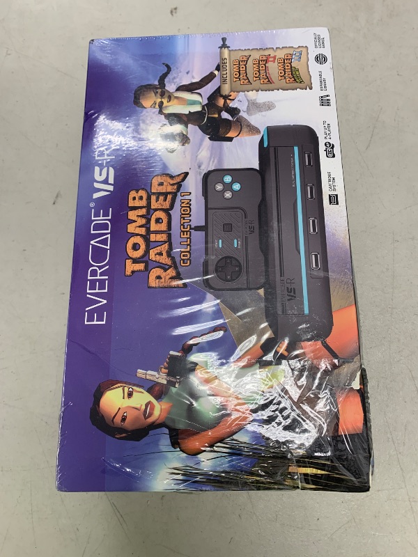 Photo 1 of Evercade VS-R Retro Gaming Console with - Includes 1 controller and Tomb Raider 1, 2, and 3