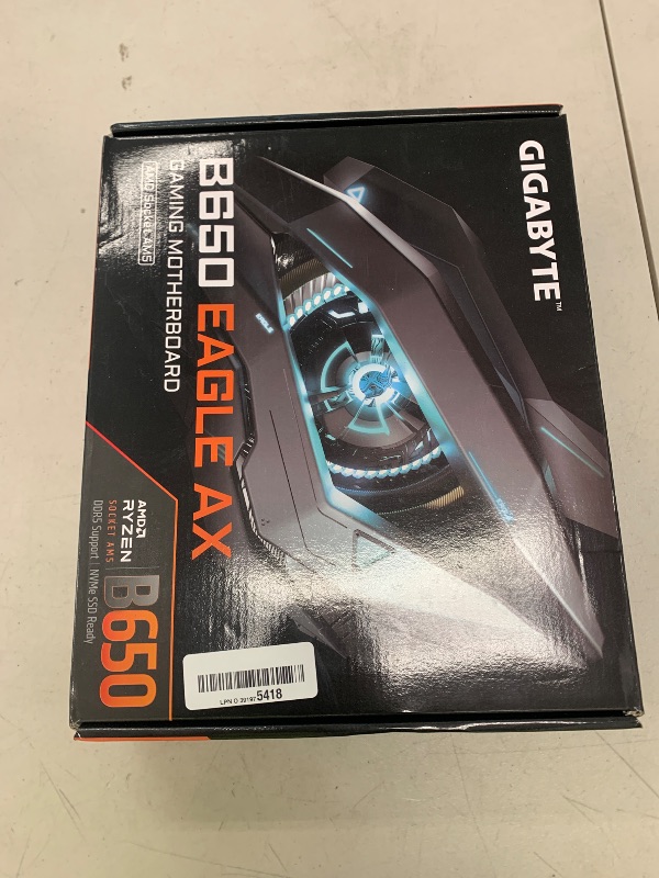 Photo 1 of GIGABYTE B650 Eagle AX AM5 LGA 1718 AMD B650 ATX, DDR5 Triple M.2, PCIe 5.0, USB 3.2 Gen2x2 Type-C, AMD Wi-Fi 6E, Realtek GbE LAN