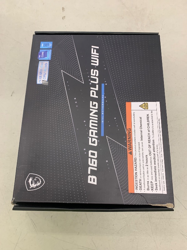 Photo 1 of MSI B760 Gaming Plus WiFi V1 Motherboard, ATX - Supports Intel 14th, 13th & 12th Gen Core Processors, LGA 1700 - DDR5 Memory Boost 6800+MHz/OC, 2 x PCIe 4.0 x16, 2 x M.2 Gen4, 2.5G LAN, Wi-Fi 6E