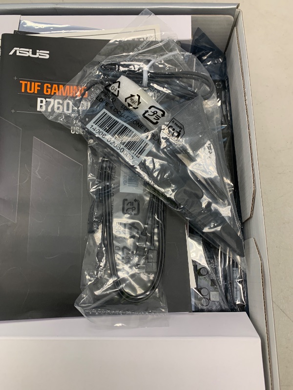 Photo 1 of SEE NOTES............ASUS TUF GAMING B760-PLUS WIFI Intel B760 LGA 1700 ATX motherboard, Ready for 14th, 13th & 12th Gen Intel® Core CPU, 12+1+1 Stages, PCIe 5.0, 3x M.2, DDR5, 2.5G, USB 3.2 Type-C®, Thunderbolt 4™, USB4®