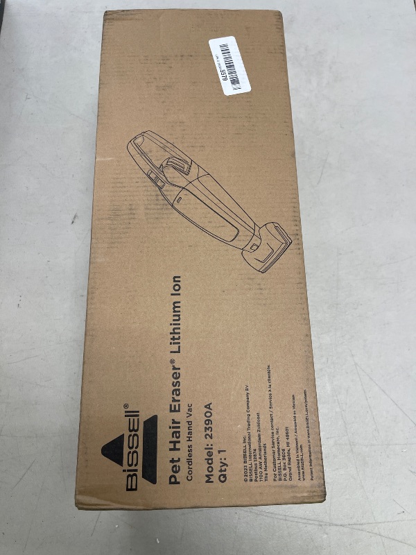 Photo 1 of BISSELL Pet Hair Eraser Cordless Hand Vacuum, Lithium Ion, Home, Auto, and Pet Vacuum, Easy-Empty Dirt Bin, Upholstery Tool, Brush Tool, and Crevice Tool Included, 2390A