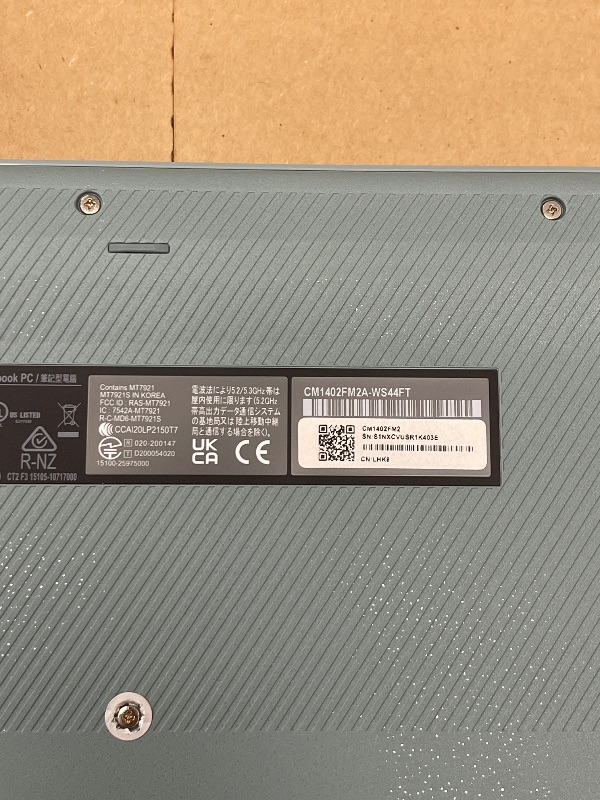 Photo 1 of LOCKED // ASUS Chromebook Flip 14" FHD Touch Laptop, MediaTek Kompanio 520, 4GB RAM, 64GB eMMC, MediaTek Integrated Graphics, 720p HD Webcam, Chrome OS, WiFi 6, Gray Green(Renewed)