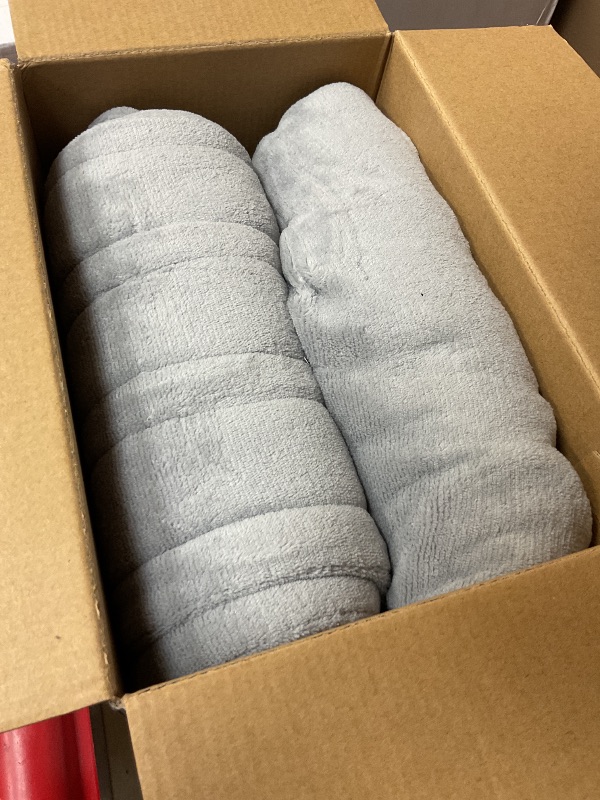 Photo 1 of Eddie Bauer | Smart Heated Electric Throw Blanket - Reversible Sherpa - Hands Free Control - Wi-Fi Only (2.4GHz) - Compatible with Alexa, Google, iOS, Android - Gray