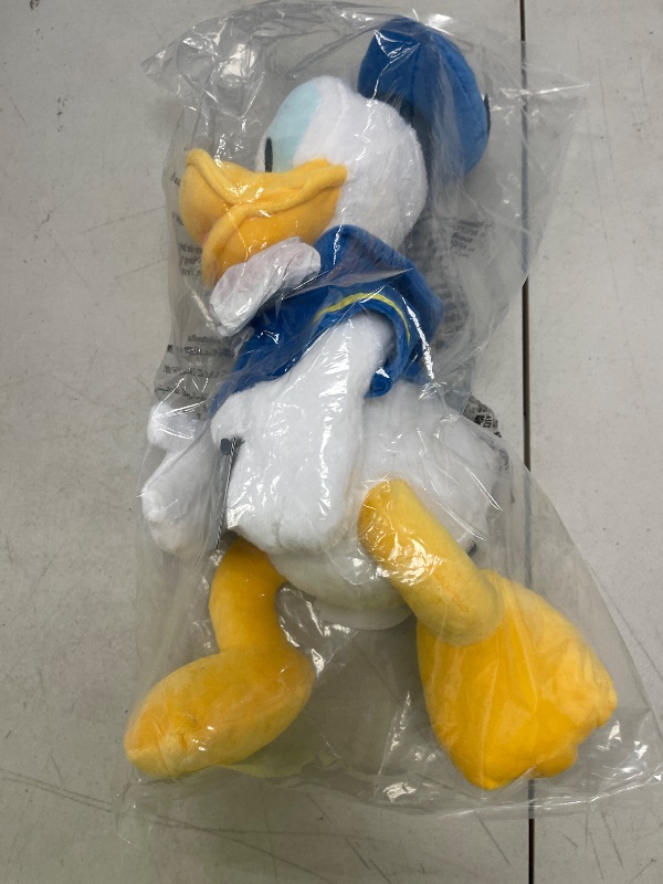 Photo 1 of DISNEY STORE Official Donald Duck Medium Soft Toy for Kids, Cuddly Character with Fuzzy Texture and Embroidered Details, Disney Plushy Suitable for All Ages.