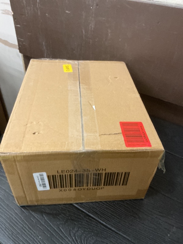 Photo 1 of LitaEther Desk Organizer with 3 Drawers, ALEX Drawer Unit, Chic White Wood Cosmetic Makeup Organizer for Office Vanity Tabletop Storage 13.8"X 6"X10.2"