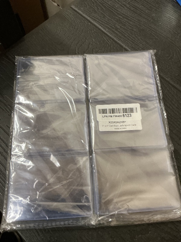 Photo 1 of 3" x 4" Card Sleeves, Top Loaders for Cards, 42 Count Baseball Card Protectors Hard Plastic, Sports Card Sleeves, Clear Card Holder for Collectible Trading Cards Sports Cards