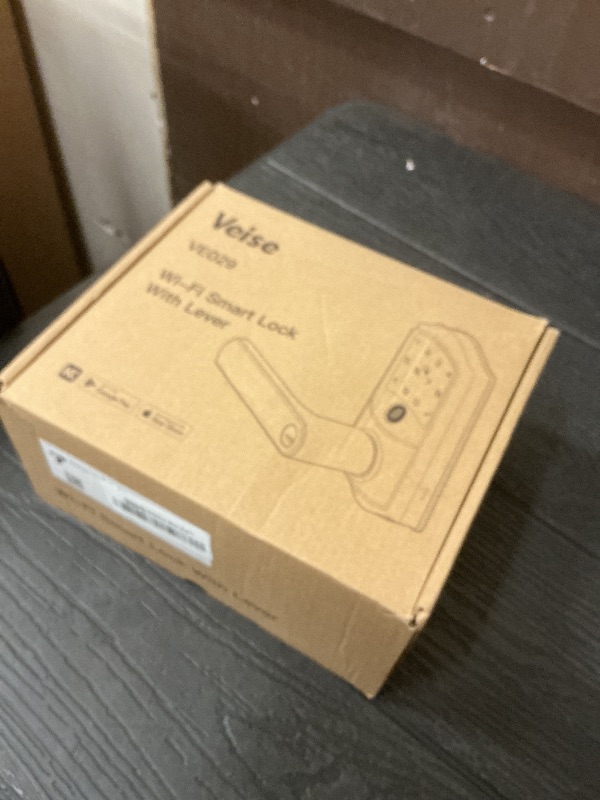 Photo 1 of Veise VE029 WiFi Smart Lever Lock, Fingerprint Keyless Entry Door Lock with Handle, Built-in WiFi, Remote App Control, Electronic Digital Knob for Front Door and Bedroom, IP65 Waterproof, Satin Nickel