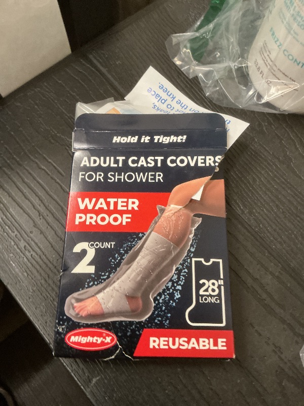 Photo 1 of 100% Waterproof Cast Covers for Shower Leg - 2pk - Tight Seal - Reusable Adult Half Leg Cast Protectors - Knee, Ankle, Foot - After Surgery Bandage and Dressing Cast Bag for Wounds and Burns