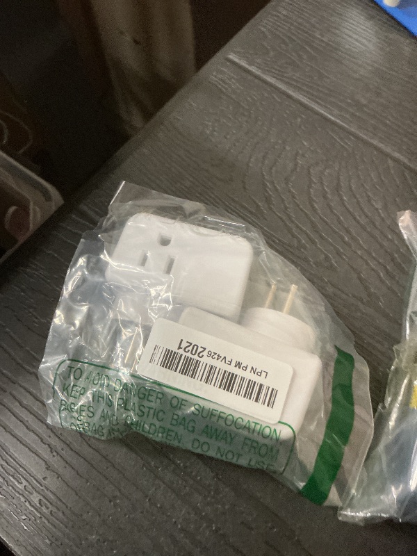 Photo 1 of 2 Pack Israel Power Adapter, One Beat Israel Travel Plug Adapter with 3 American Outlets 4 USB Ports(2 USB C), 7 in 1 Type H Travel Adapter Plug Converter for US to Israel, Jerusalem, Palestine