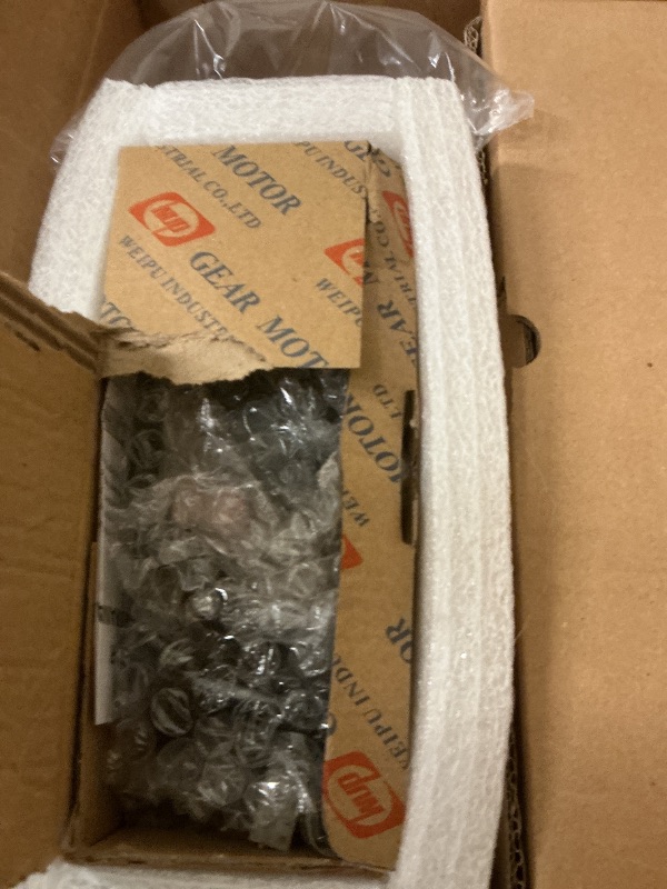 Photo 1 of High Torque AC Motor + Speed Controller + Gear Box, 250W Single Phase Electric Motor with Gearbox, Variable Speed Motor, Reversible Gear Motor with Control Box, 110V Geared Motor