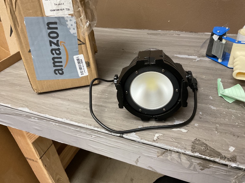 Photo 1 of HOLDLAMP Spotlight COB LED Stage Light Par Lights Party Warm Cold White DMX Spotlights Portable Metal Housing Strobe Light Bright for Church, Concert, Theater, Photostudio, Live Show (1 Pack)