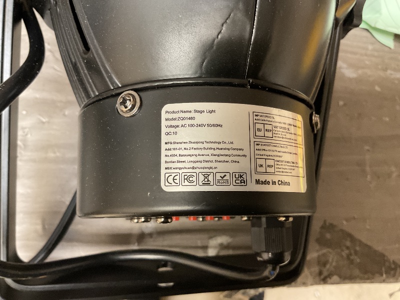 Photo 1 of HOLDLAMP Spotlight COB LED Stage Light Par Lights Party Warm Cold White DMX Spotlights Portable Metal Housing Strobe Light Bright for Church, Concert, Theater, Photostudio, Live Show (1 Pack)